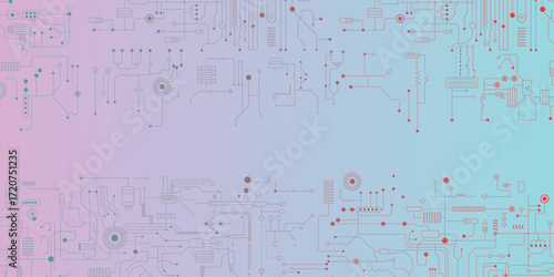 technology background with hi-tech digital