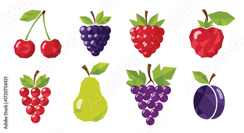 A colorful assortment of fresh berries and fruits displayed in a vibrant collection.