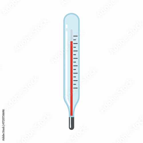 Flat Simple Style Clinical Thermometer Medical Equipment Temperature Measurement Tool