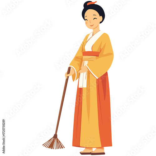 spring cleaning, new year, vector, transparent background, festival, asia, cleanliness, culture, cleaner, cleaning, work, housework, clean, worker, job, home, working