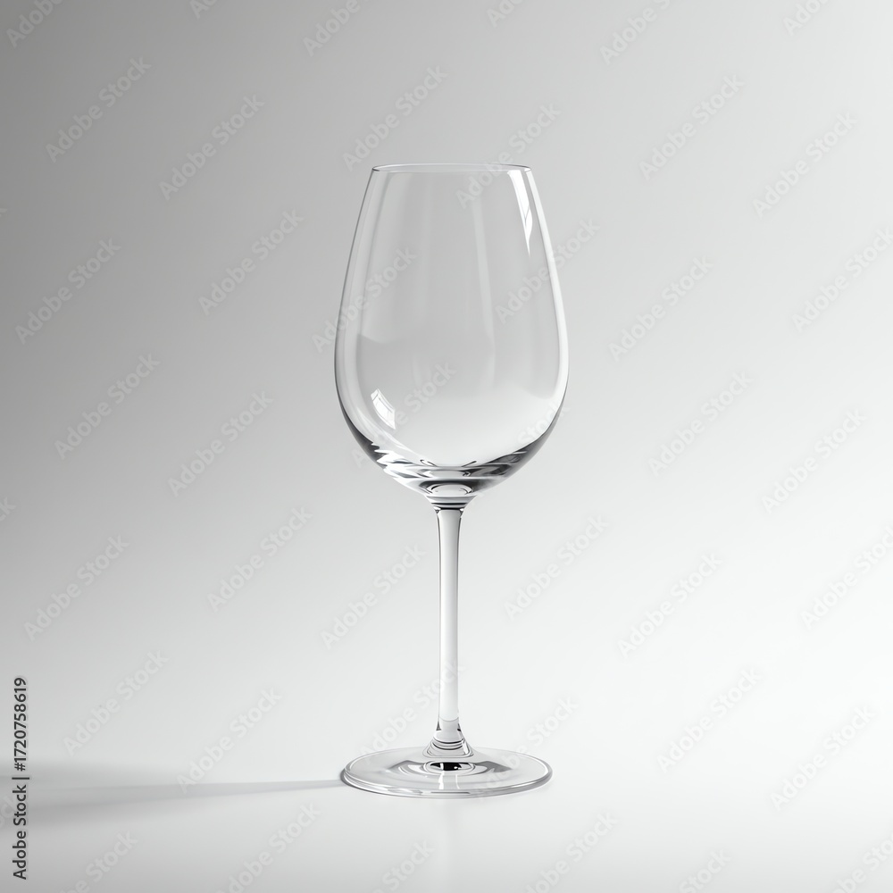 Fototapeta premium Empty wine glass with transparent background