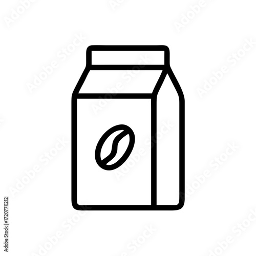Coffee Bean Package Bag Icon For Web And Graphic Design