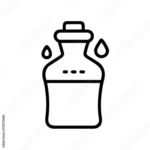 Cooking Oil Bottle Container Icon For Web And Graphic Design