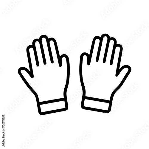 Gardening Gloves For Hand Protection Icon For Web And Graphic Design