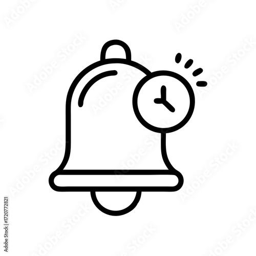 Notification Bell With Pending Messages Icon For Web And Graphic Design
