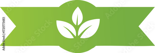 Eco-Friendly Green Leaf Badge Nature's Mark of Quality
