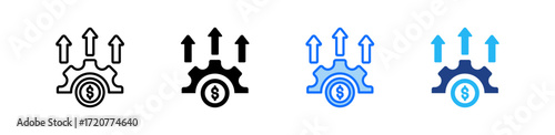 Asset Monitoring Icon Set Multiple Style Collection