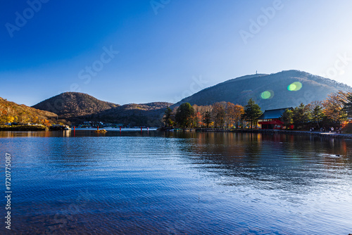 Autumn scenery seen from Akagi Shrine in Gunma Prefecture