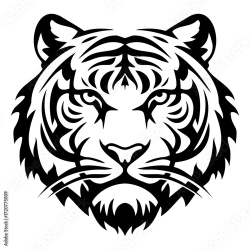 tiger head icon logo vector