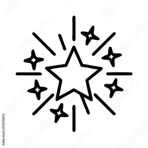 Shining Starburst Award Icon For Web And Graphic Design