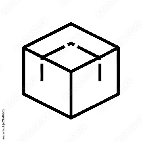 Square Cube Box Icon For Web And Graphic Design
