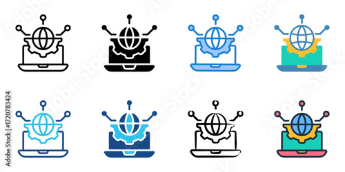 SCADA icon set multiple style collection 

