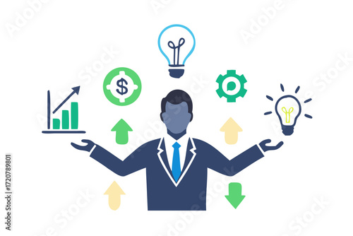 business man with idea