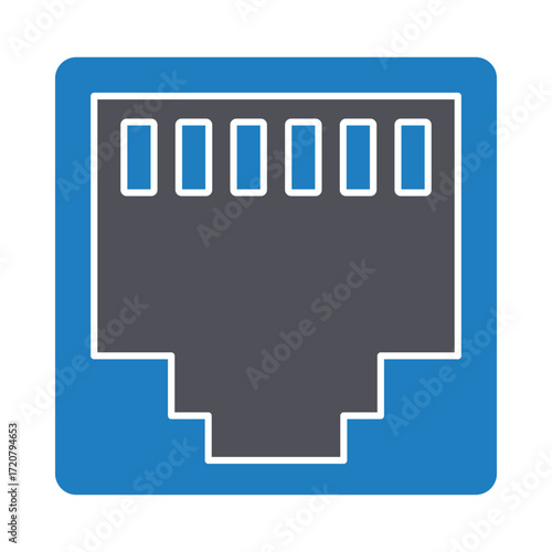 Ethernet  Vector Icon which can easily modify or edit