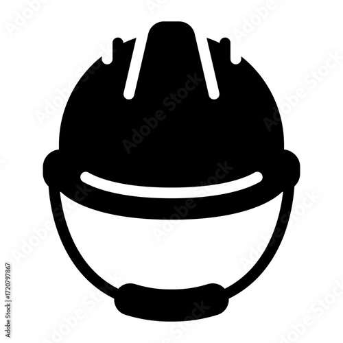 helmet glyph icon