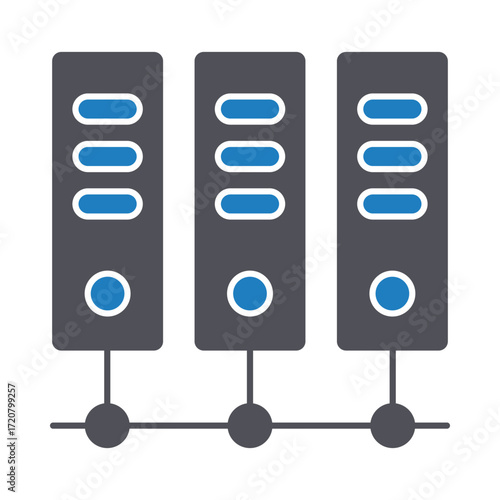 Big data Vector Icon which can easily modify or edit