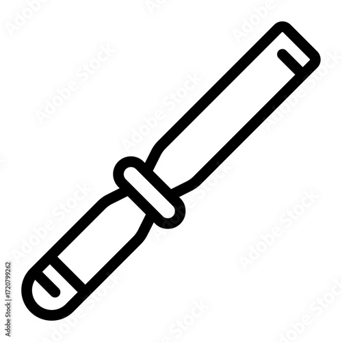 chisel line icon