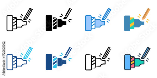 Turning icon set multiple style collection 
