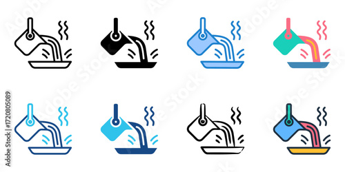 Casting icon set multiple style collection 
