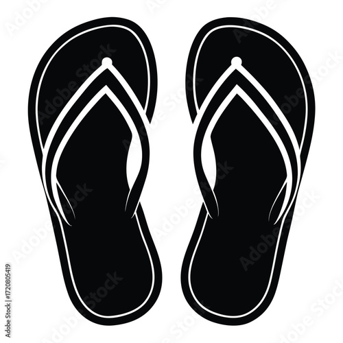 flip flops vector icon
