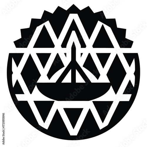 hanukkah pie vector icon