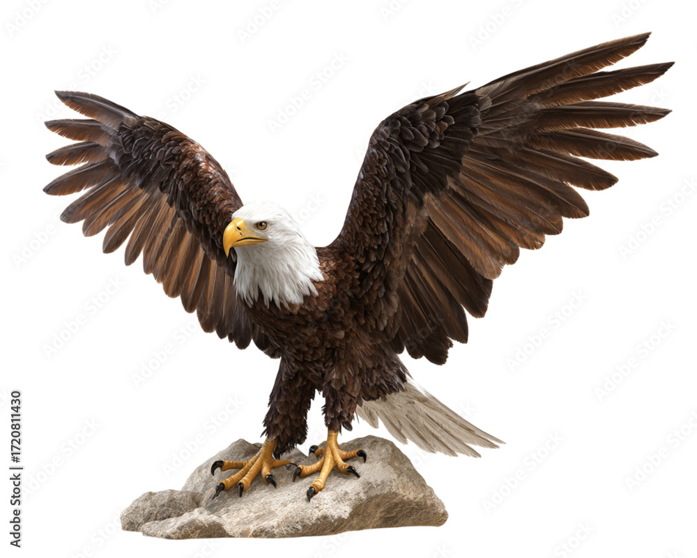 Fototapeta premium Majestic Eagle Landing – Wildlife Power Moment