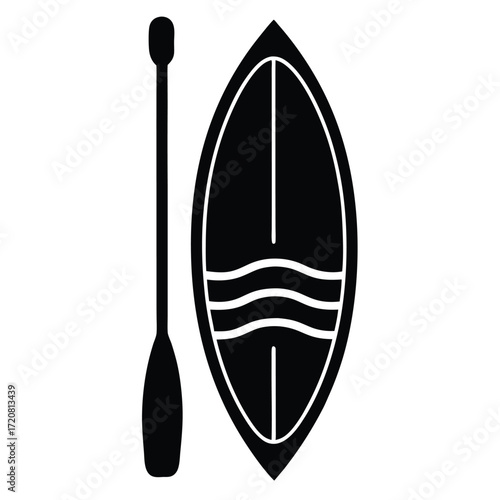 paddleboard vector icon