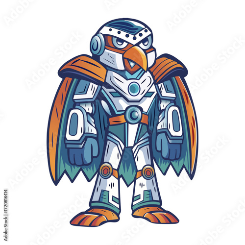 A flat style illustration showing a cosmic owl 