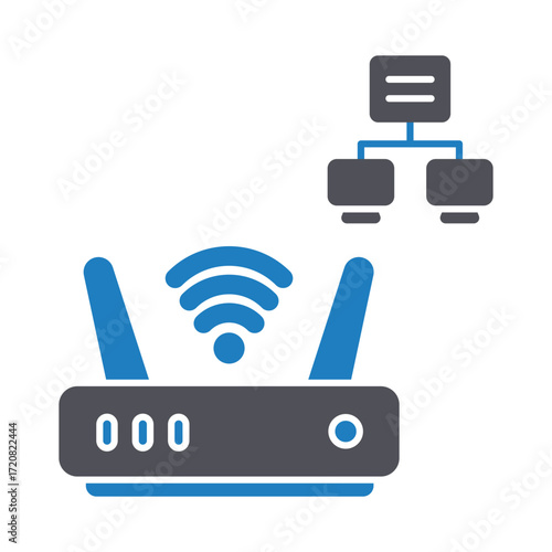 Modem Vector Icon which can easily modify or edit