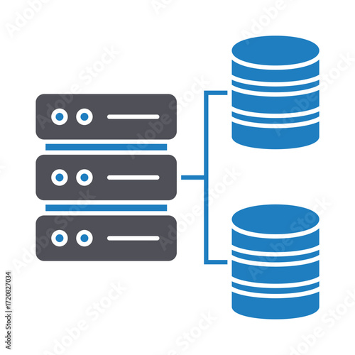 Big data, Vector Icon which can easily modify or edit