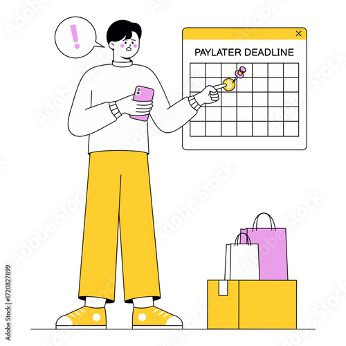 Pay Later Deadline Calendar Online Shopping