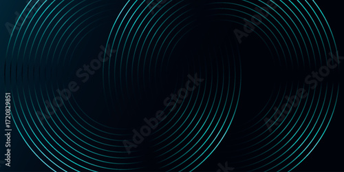 Abstract futuristic technology background with glowing circular lines design. Template for banners, covers, presentations, certificates, and cards. EPS. 2