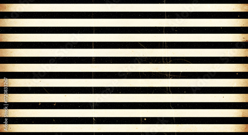 Black and beige horizontal stripes with a vintage, aged effect.