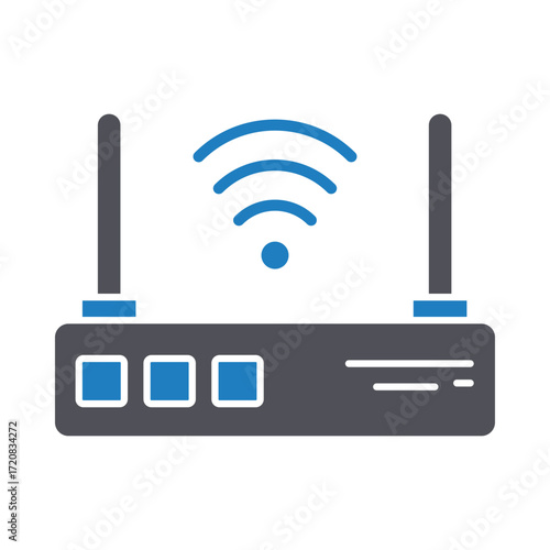 Modem Vector Icon which can easily modify or edit