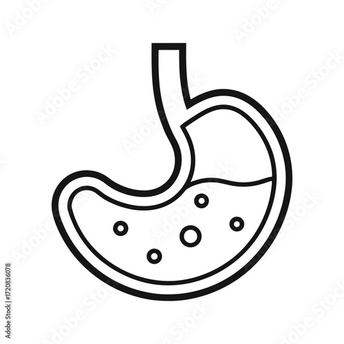 Stomach Icon Vector Illustration