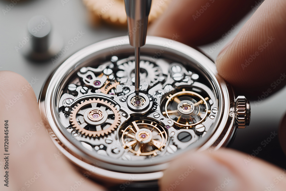 Fototapeta premium 시계수리, 시계, 장인, 캐비노티에