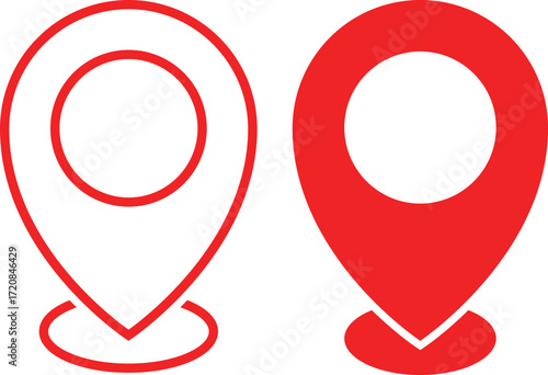 pin location icon. position symbol. perfect for maps. place address navigation locator signs
