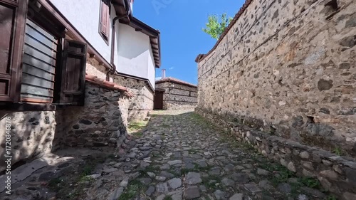 Walking through the streets of Zlatograd Bulgaria Eastern Europe