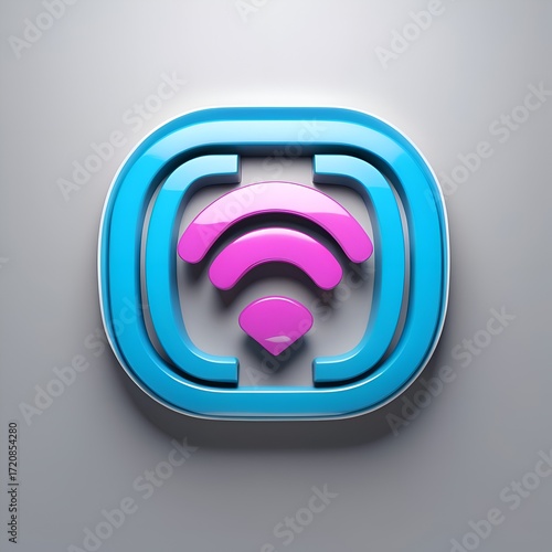 Futuristic and modern WIFI logo design