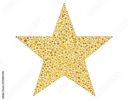 Gold star graphic