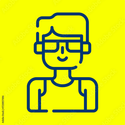 Glasses symbol artwork trendy useful vector Illustration design handsome colorful background