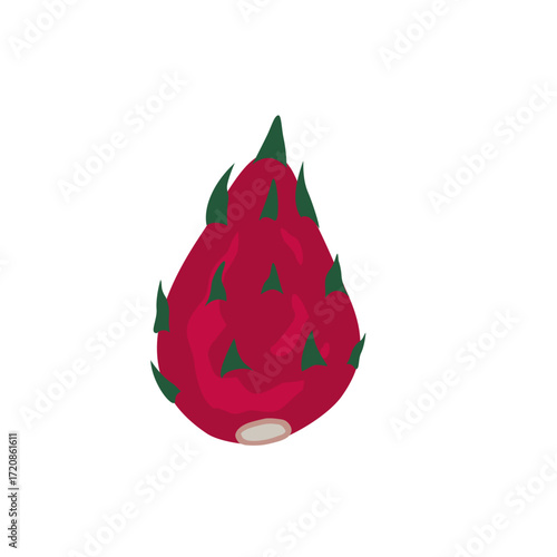 dragon fruit isolated on white
