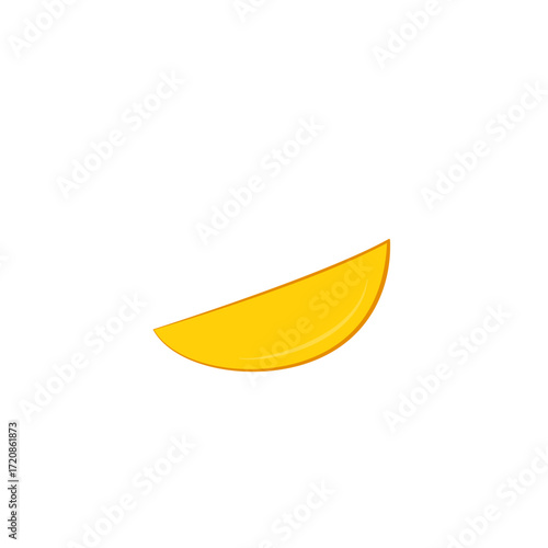 Mango fruit slice illustration