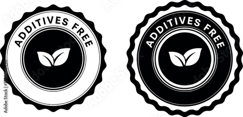 Natural and healthy product seal, indicating no additives for pure and wholesome consumption.