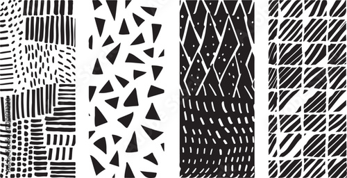 Abstract Silhouette Vector Set