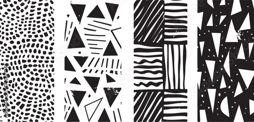 Abstract Silhouette Vector Set