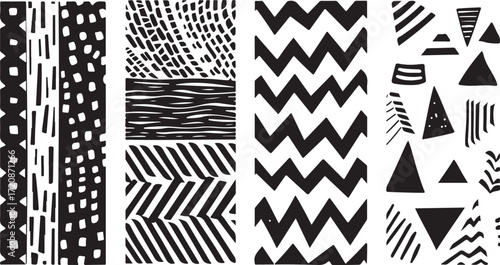 Abstract Silhouette Vector Set