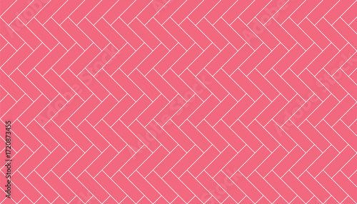 Wallpaper Mural Pink minimal herringbone tile seamless geometric pattern Torontodigital.ca