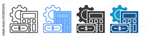 Cost Management Icon Set Multiple Style Collection