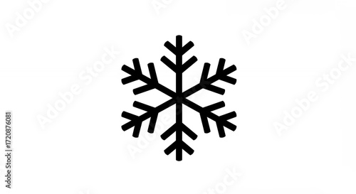 Simple snowflake icon